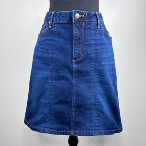 Lee Riders Slim Fit Shape Illusions Blue Jean Skirt